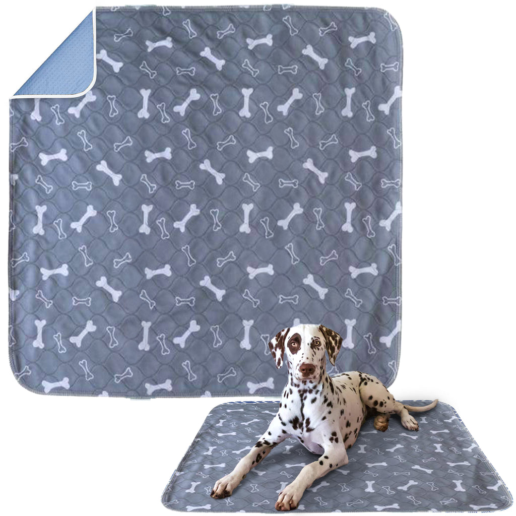 Grey Accident Proof Dog Mat | Premium Reusable Puppy Pads - Dry Paws